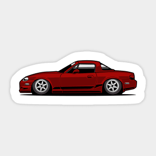 red miata Sticker